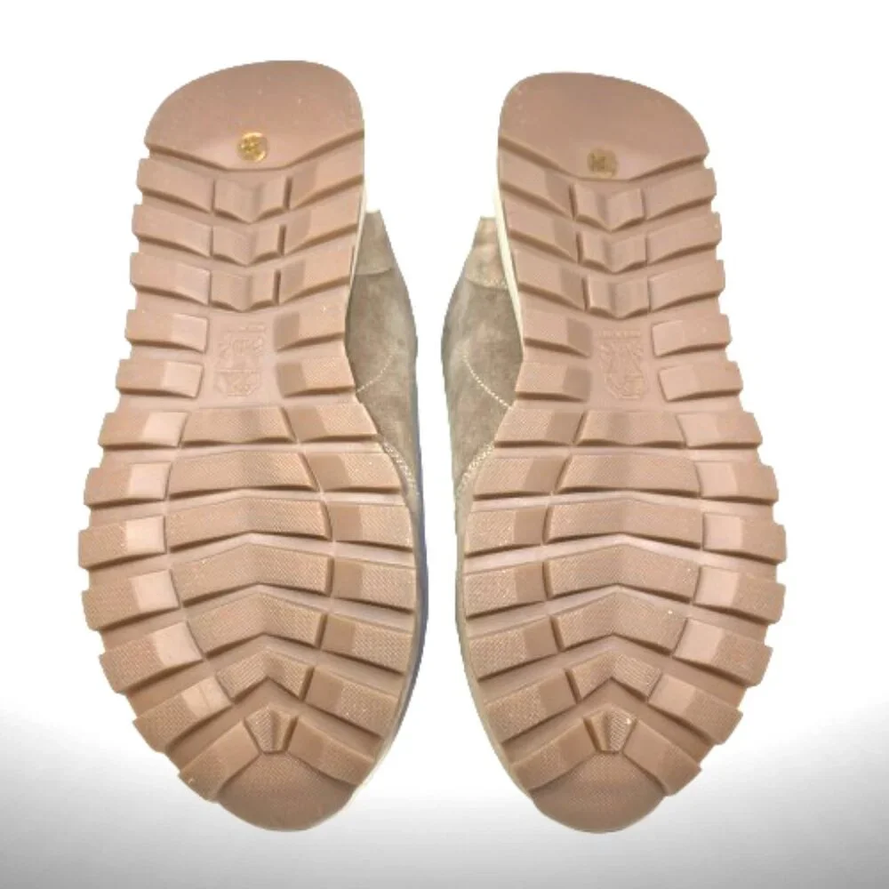 Brunello Cucinelli Shearling-Lined Nubuck Sneakers – Size 38 (Color: Elefante) - Picture 8 of 11